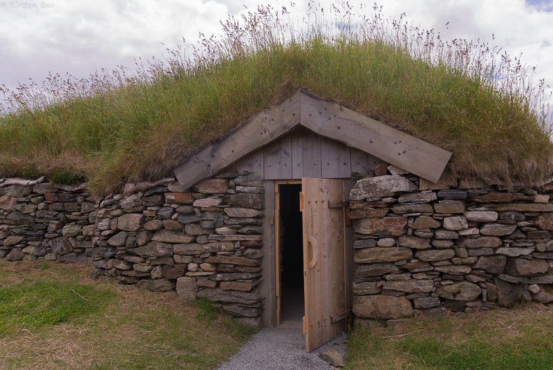 Viking-Age Wooden Longhouse Reconstruction<span class=