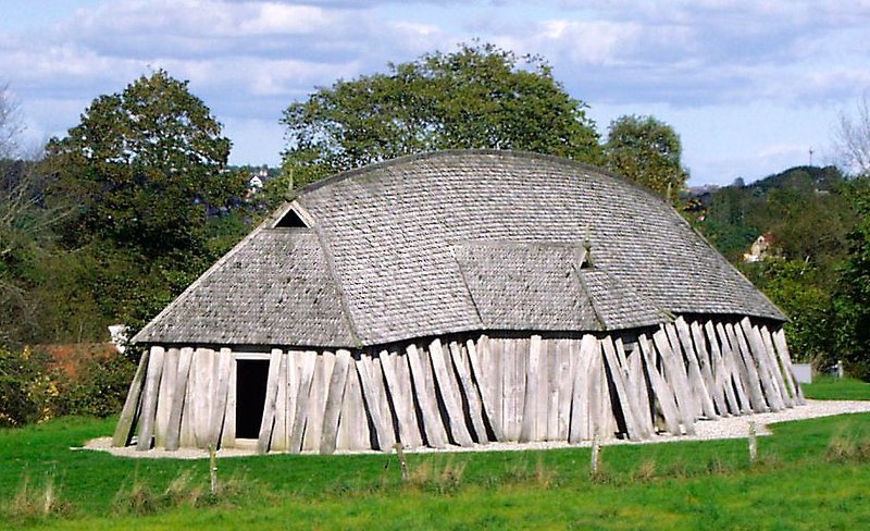 Viking-Age Wooden Longhouse Reconstruction