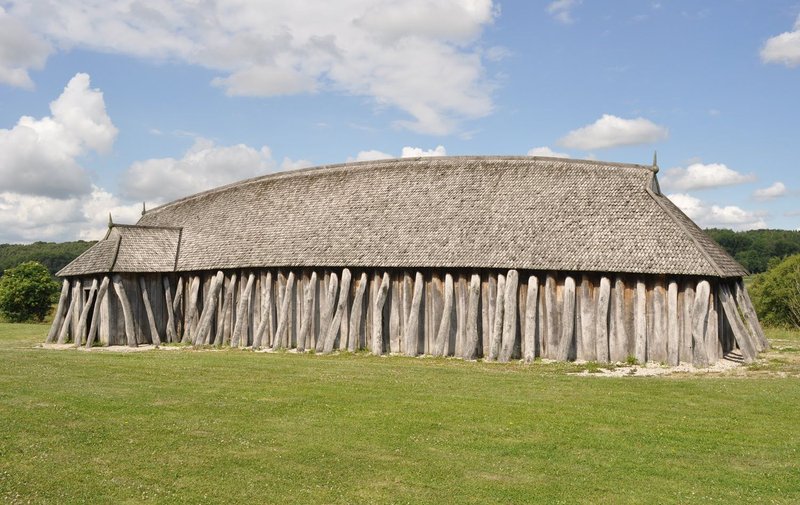Viking-Age Wooden Longhouse Reconstruction