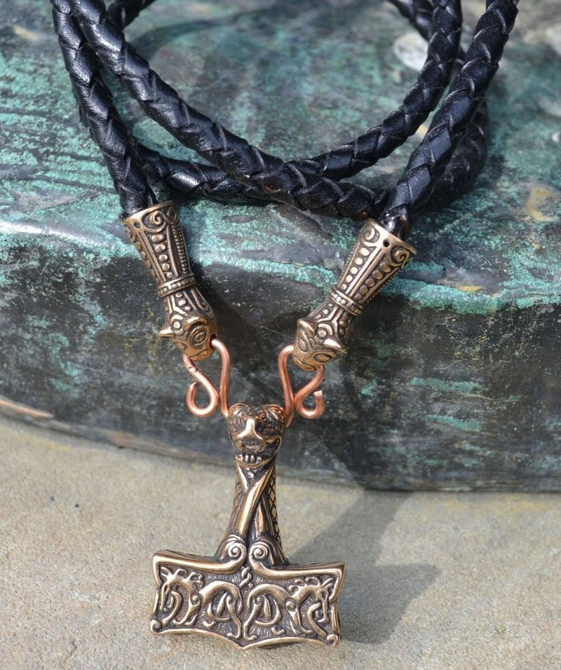 Viking Bronze Thor’S Hammer Pendants