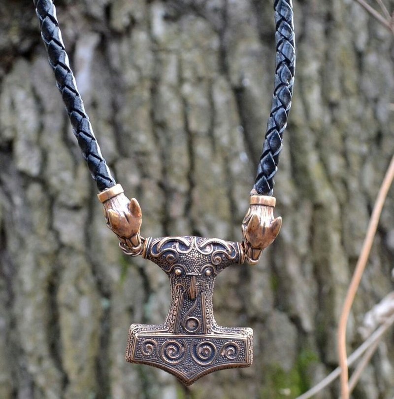 Viking Bronze Thor’S Hammer Pendants