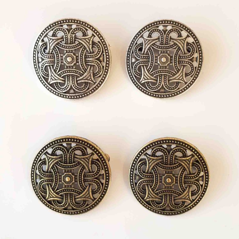 Viking Brooches With Knotwork Designs