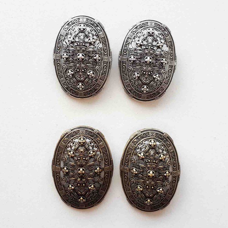 Viking Brooches With Knotwork Designs