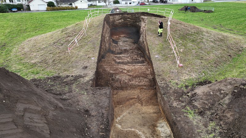 Viking Burial Mound Excavation