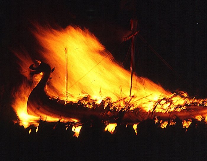 Viking Burial Ship Customs
