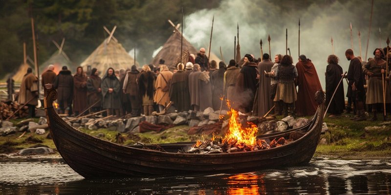 Viking Burial Ship Customs