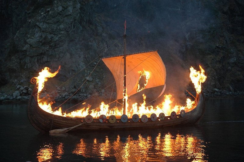 Viking Burial Ship Customs