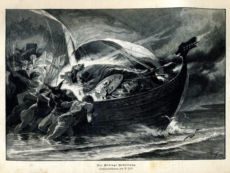Viking Burial Ship Customs