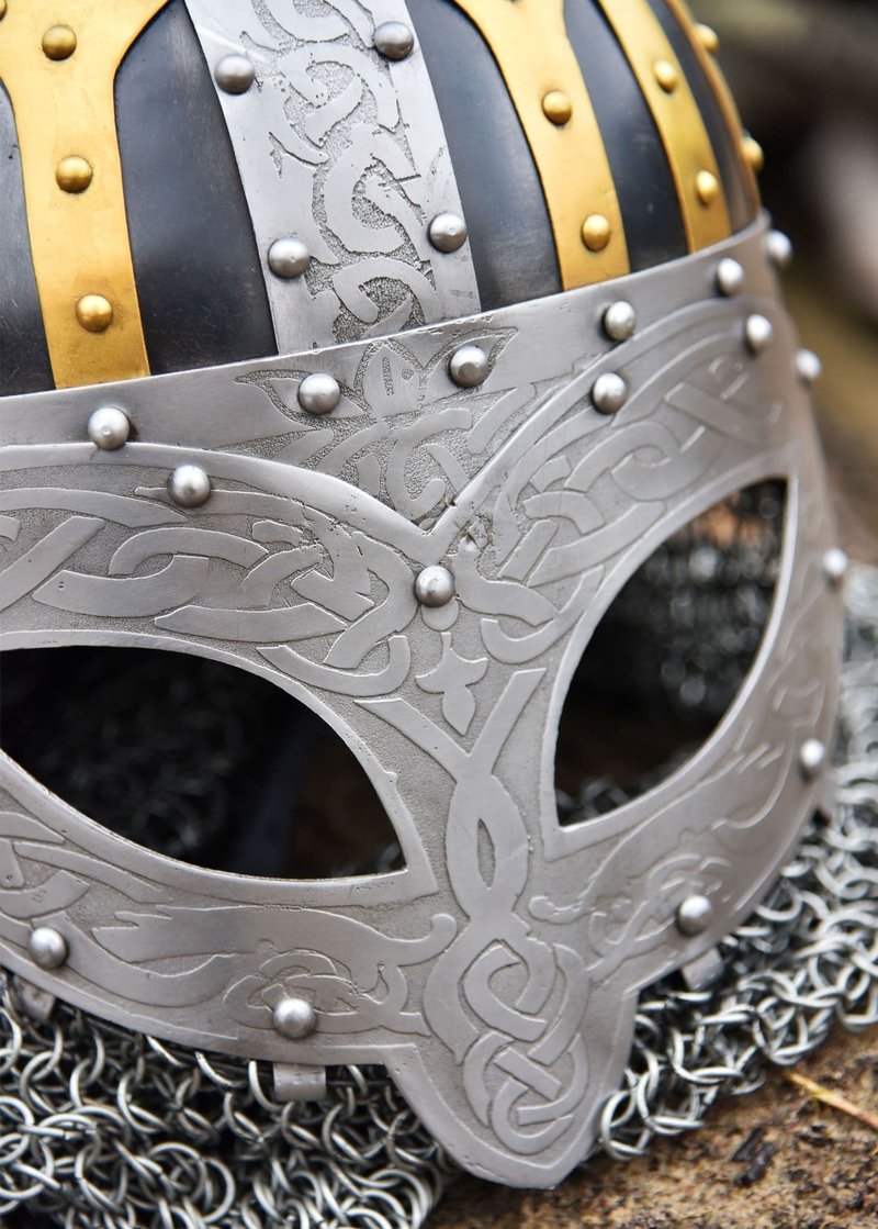 Viking Helmet With Spectacle Guard