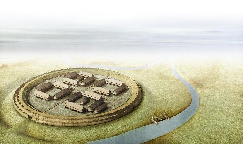Viking Ring Fortress Aerial View