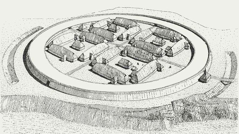 Viking Ring Fortress Aerial View