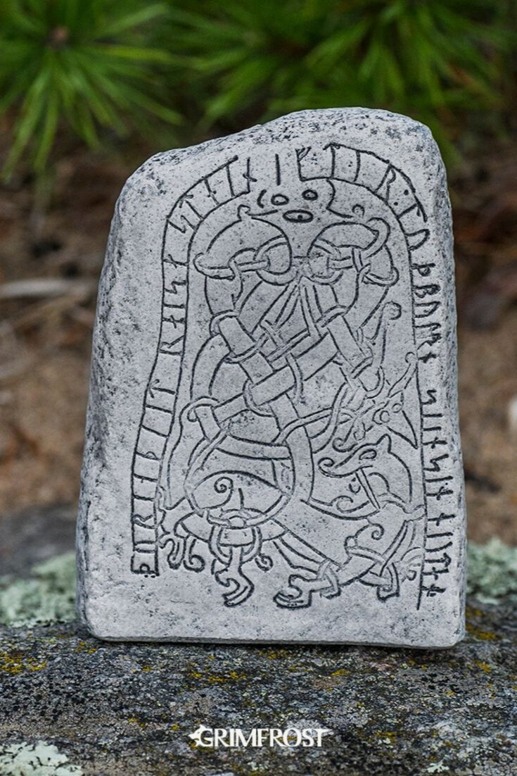 Viking Rune Stone In Sweden