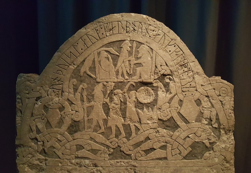Viking Rune Stone In Sweden
