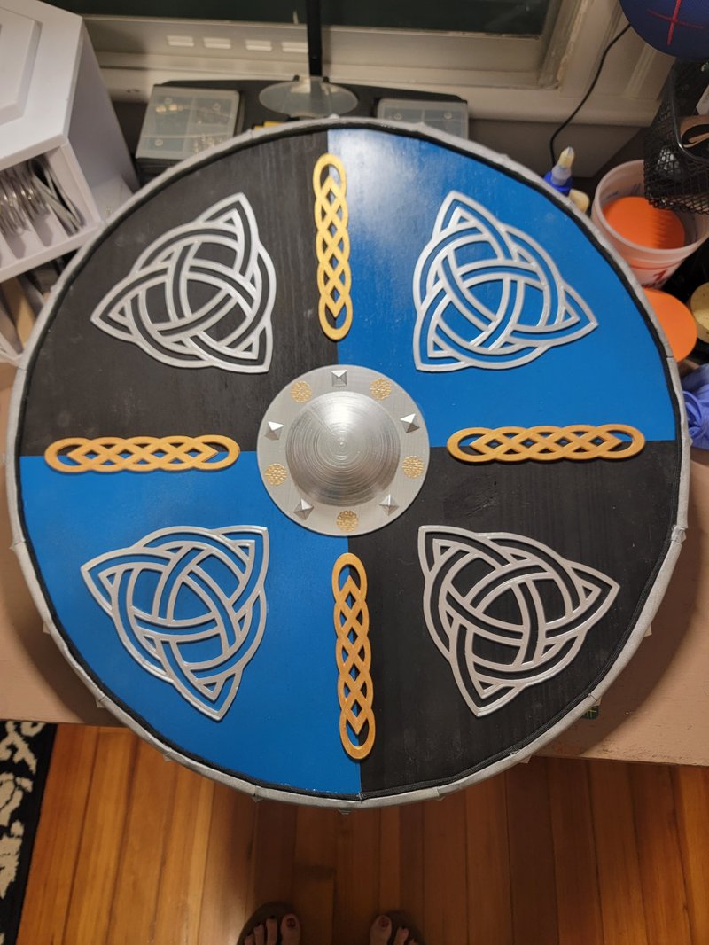 Viking Shield Boss And Pattern