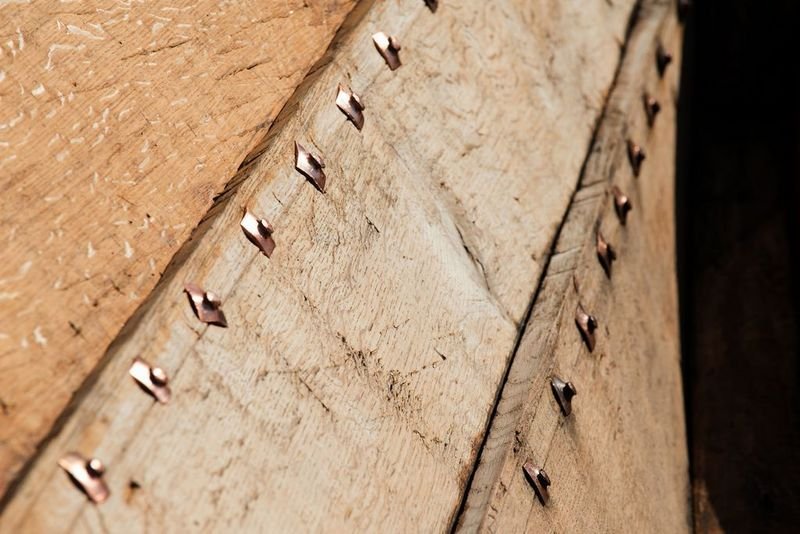 Viking Ship Rivets And Construction Tools